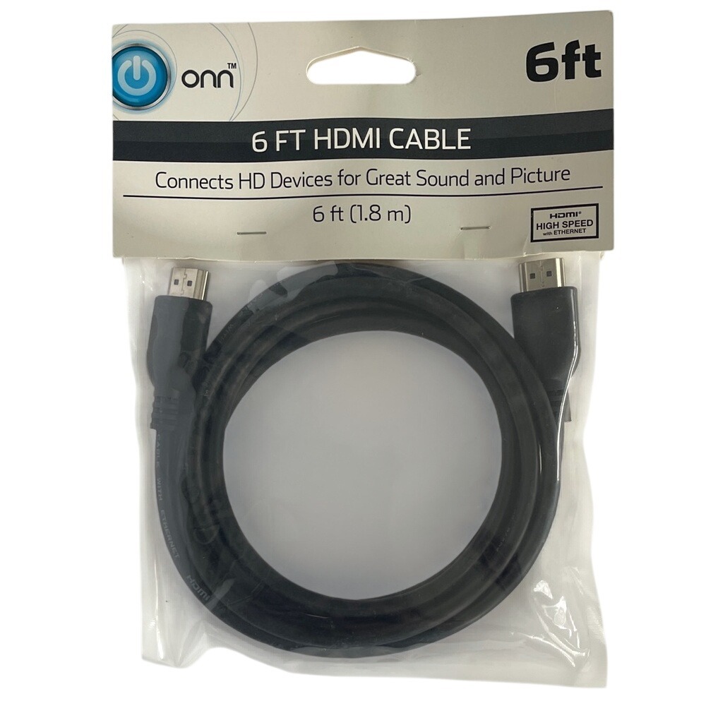 onn 6‎ ft HDMI Cable NEW